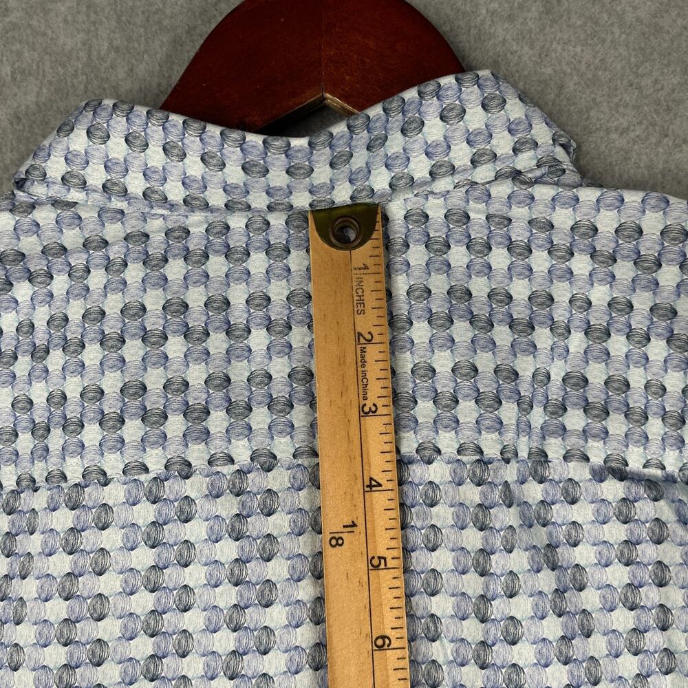 Robert Graham Shirt 2XL Blue Geometric Casual Button Up Long Sleeve Mens - Picture 10 of 13
